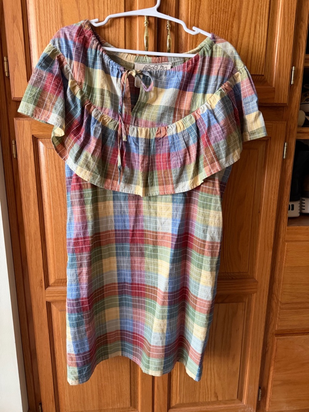 Ace & Jig Clifton dress in Madras 
Multicolor Plaid Mini Dress